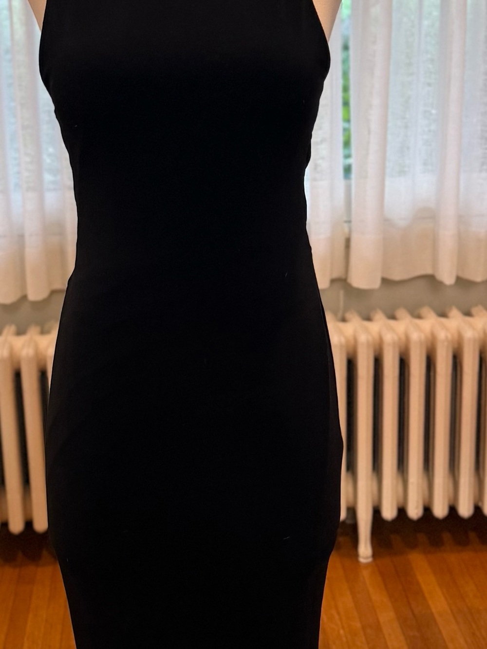 Alice + Olivia Black Sleek Maxi Dress